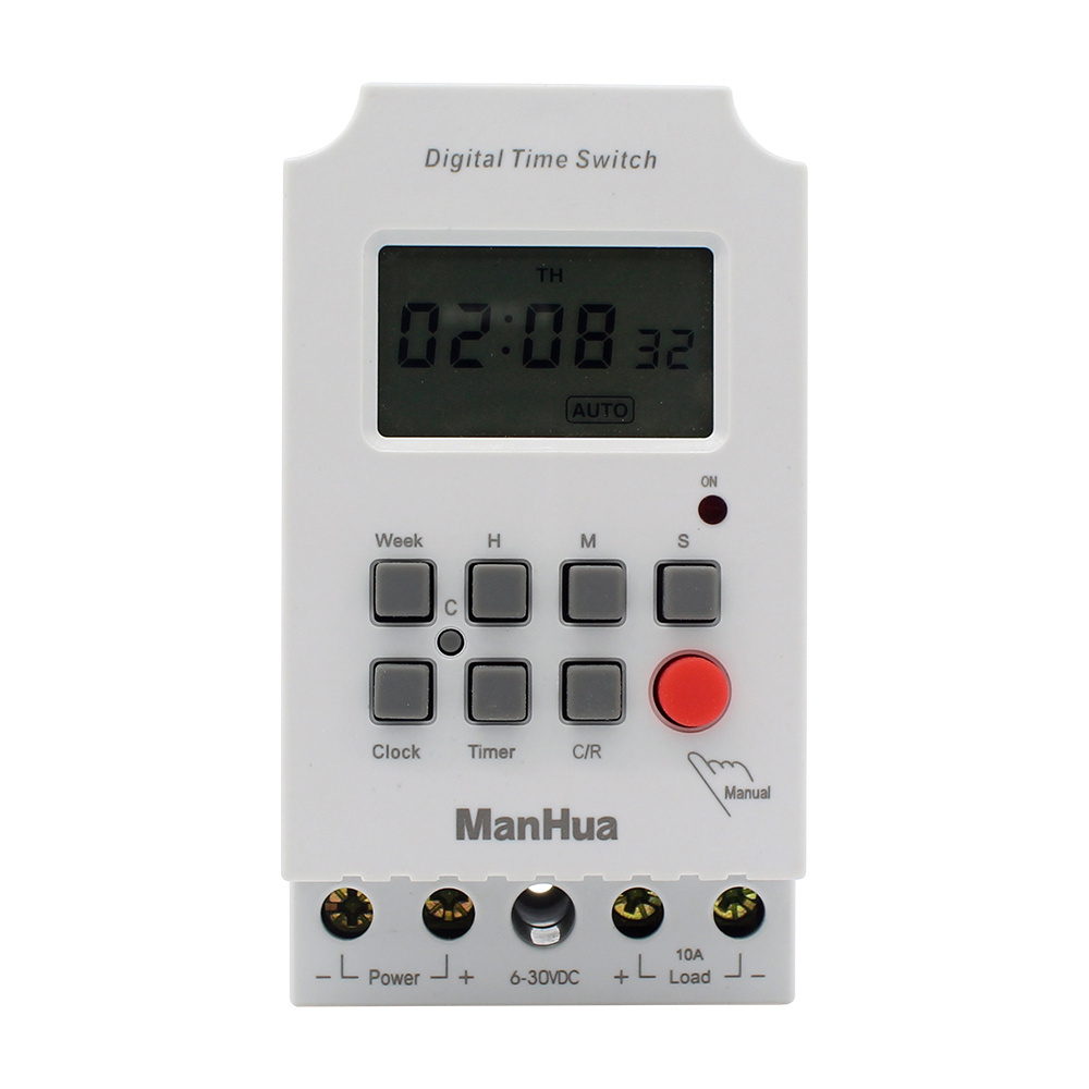 ManHua MT316S-G 6-36VDC 10A Second timer  Photovoltaic Digital Din Rail Timer switch