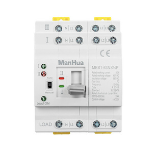 ManHua 4P AC 400V 63A 4 Poles Mini Household ATS Dual Power Automatic Transfer Switch for Home Use Pc Class