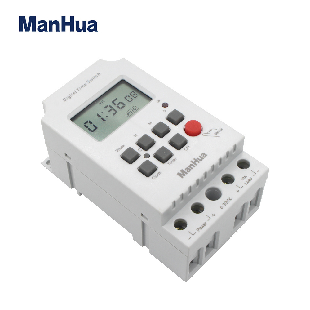 ManHua MT316S-G 6-36VDC 10A Second timer  Photovoltaic Digital Din Rail Timer switch