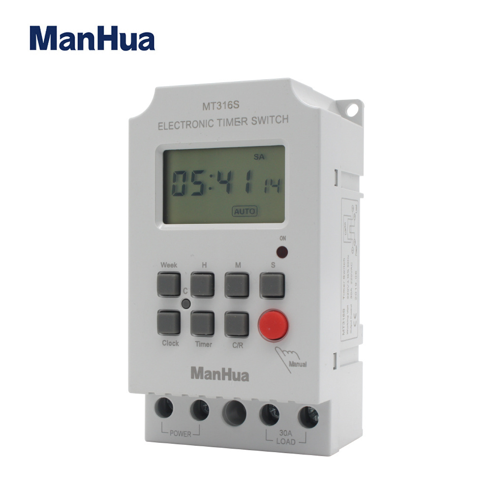 ManHua MT316s  summer cooling time control 30A timer 230VAC digital programmable time switch