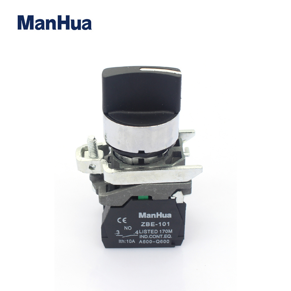 ManHua Control Switch  Smart XB4-BD21 Selector Switches With push button switch