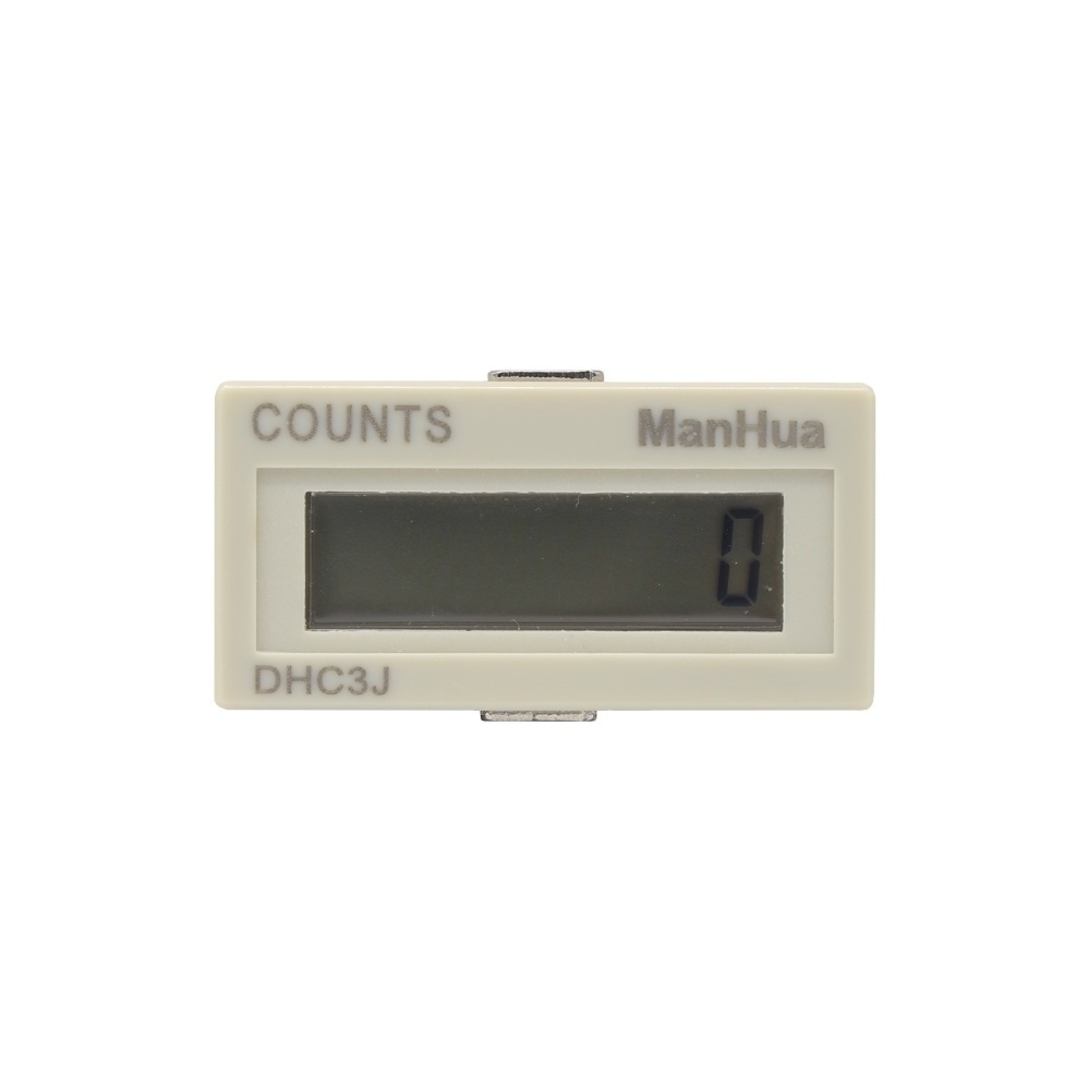 Manhua  DHC3J DC12V 24VDC Electronic 6 Digital Counter with Reset Front Miniature Counter