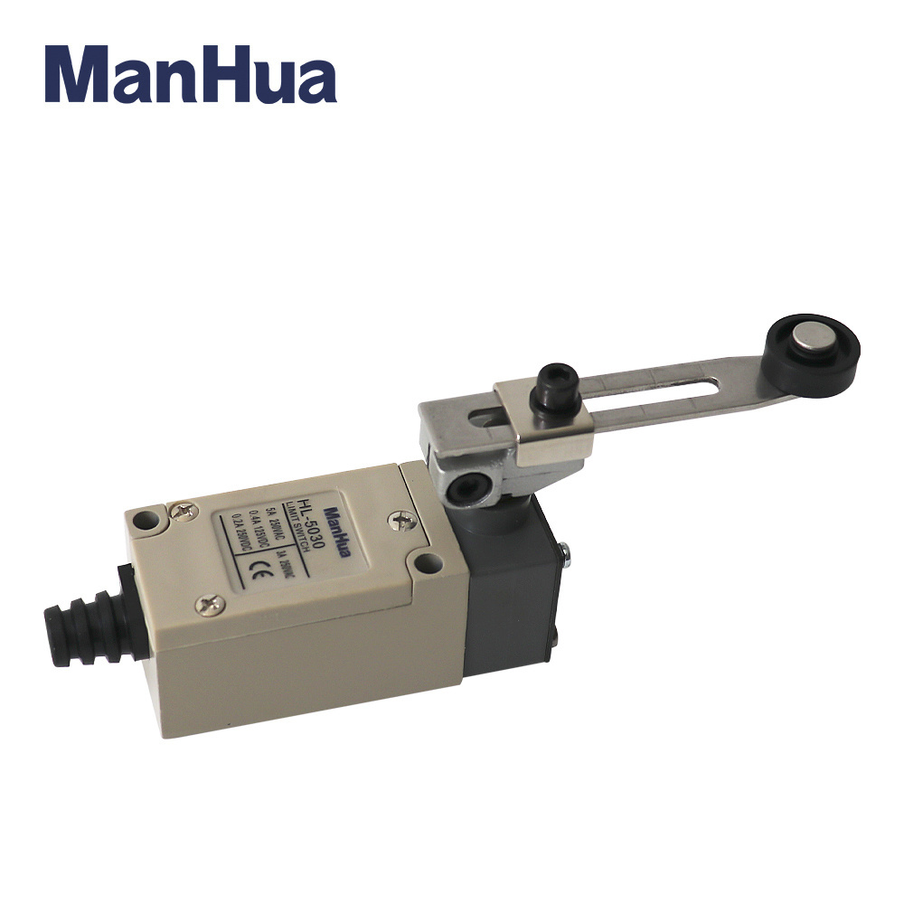 ManHua Vertical limit switch HL-5030 3A 250VAC Rotary Adjustable Roller Lever Arm