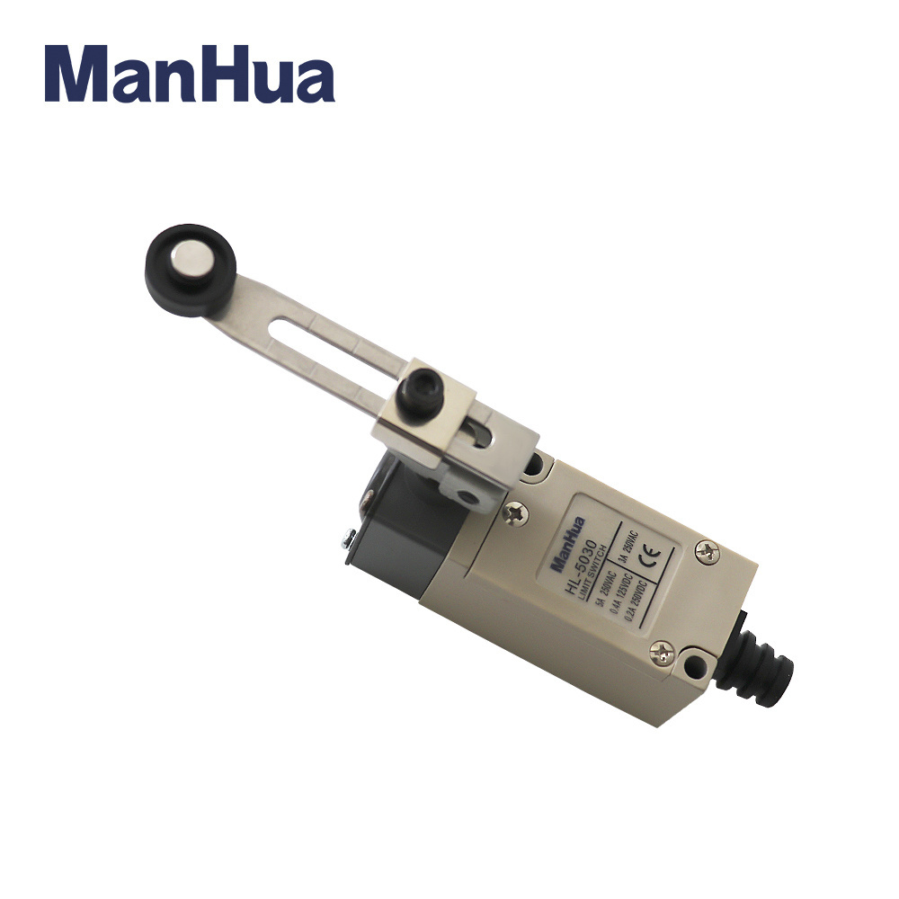 ManHua Vertical limit switch HL-5030 3A 250VAC Rotary Adjustable Roller Lever Arm