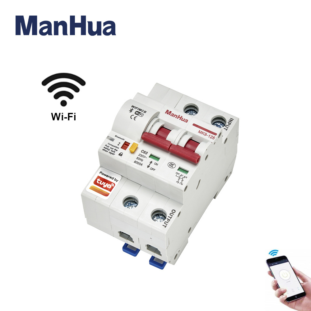 ManHua MK9-125 WIFI Remote Control Circuit Breaker Intelligent Timing Circuit Breaker Switch