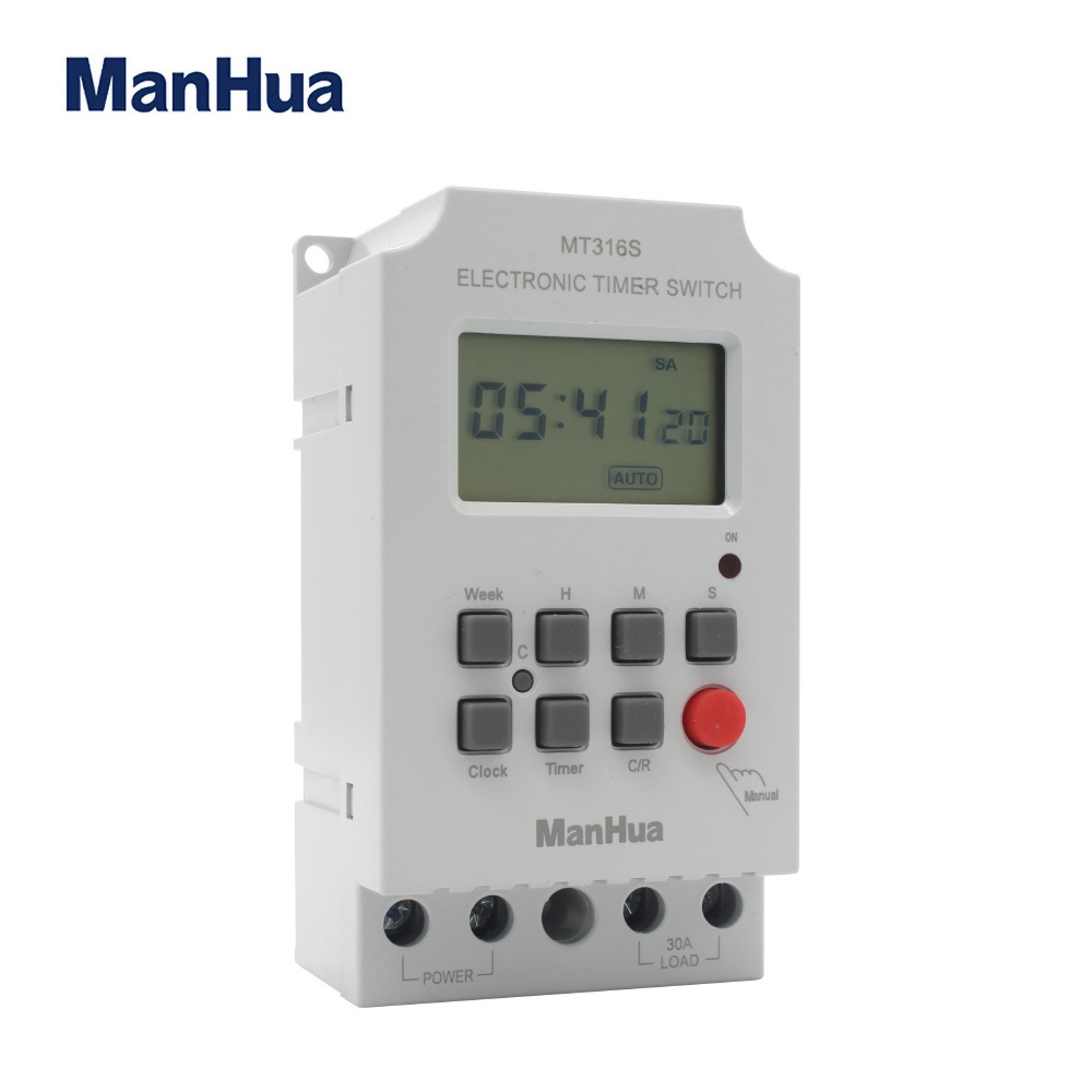 ManHua MT316s  summer cooling time control 30A timer 230VAC digital programmable time switch