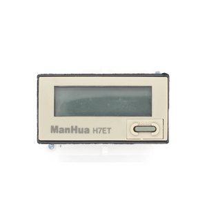 ManHua AC24-380V Digital Display H7ET Hour Meter Lcd Timer Mechanical Industrial Hour Meter Counter On Panel