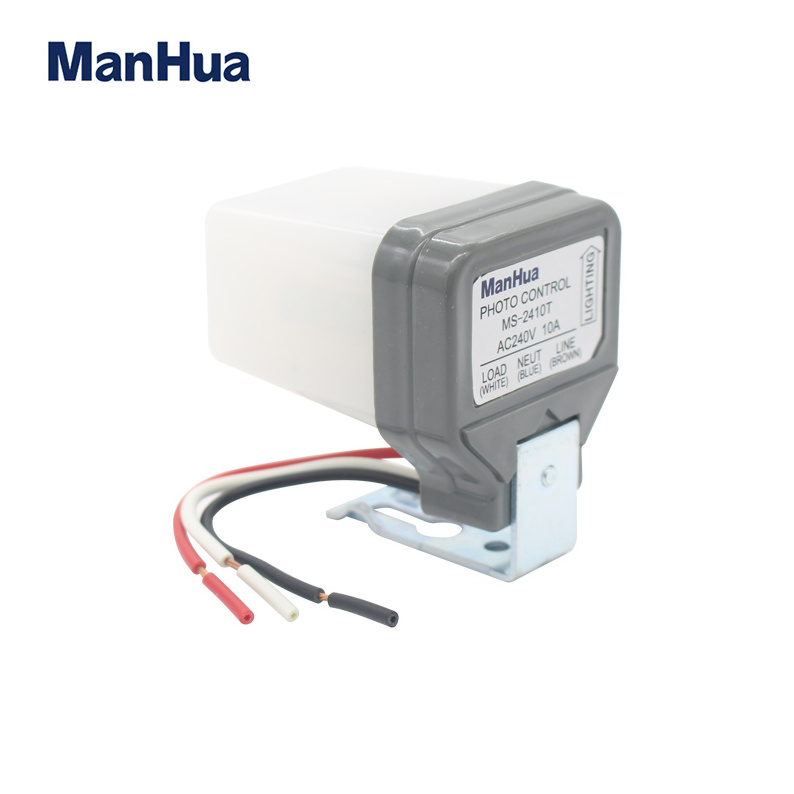 ManHua Electric Photo Cell Photo 240VAC Ray Sensor Switch Led MS-2410T Control Light Optica Sensor Switch