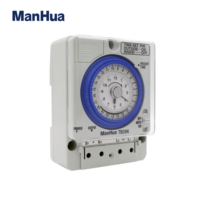 ManhuaTB35-N  50/60Hz  24 Hours 12V  mechanical timer single-way switch