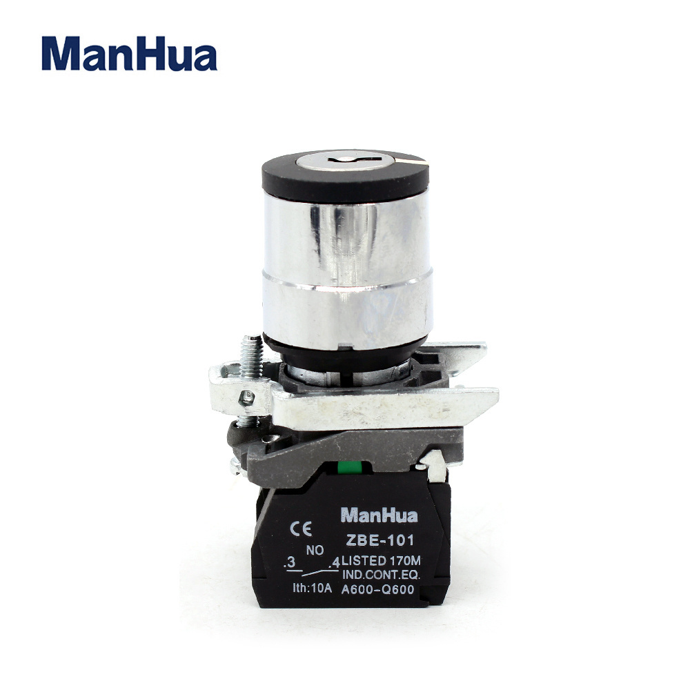 ManHua  2 position with key push button switch XB4-BG21