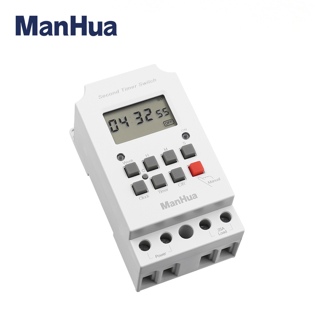 ManHua Din Rail 220VAC 25A MT316S Programmable Electronic Timer For Universal Electric Appliance Digital Timer Switch