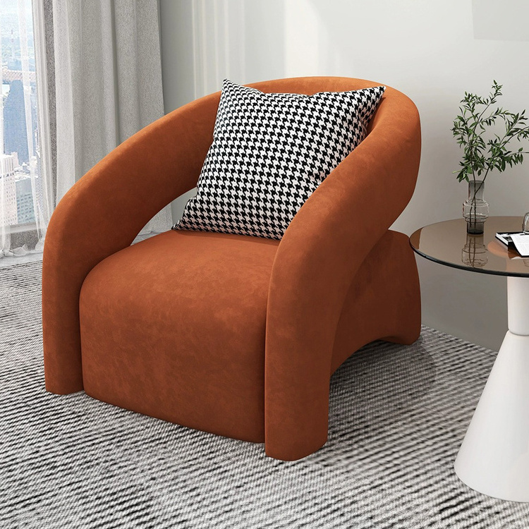 Modern  Velvet Fabric Armchair Accent Chair Leisure Chair Single Sofa Chair For Living room Hotel furniture