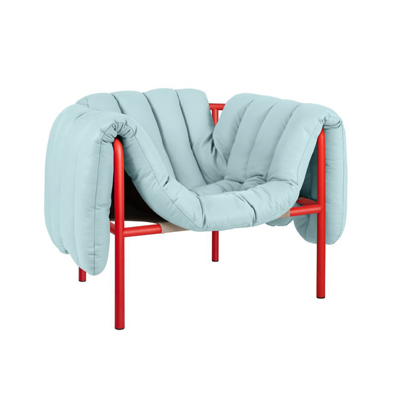 2024 Modern Sofa Chair Puffy Lounge Chair Metal for Living Room Single Sofa