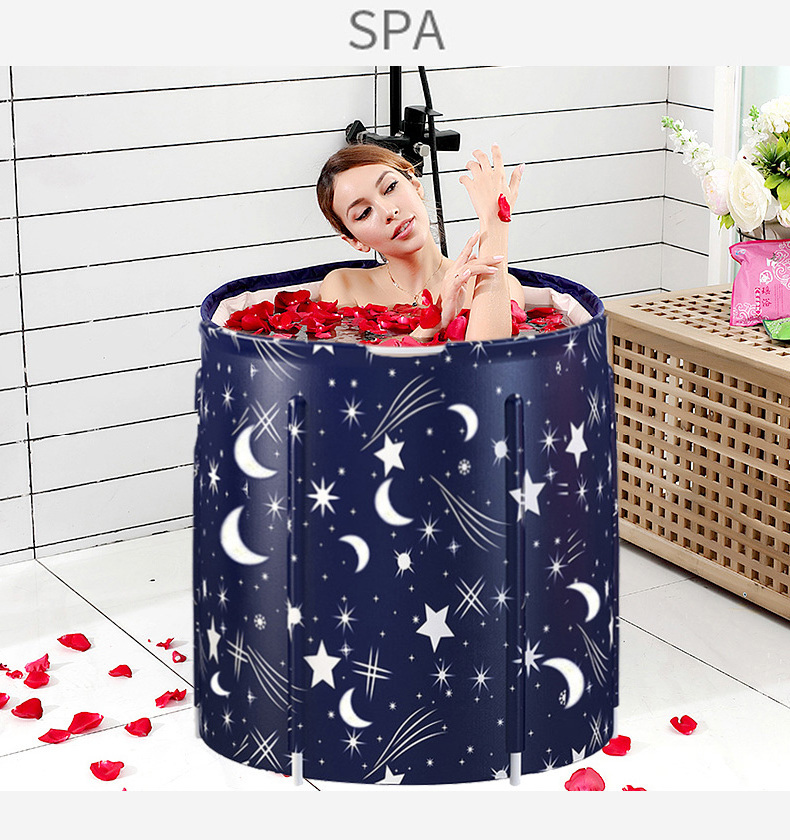 Inflatable portable sturdy bathtub