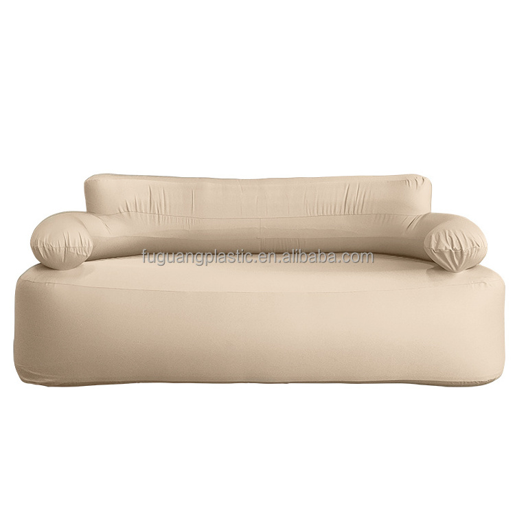 PVC inflatable sofa with 300D Oxford fabric cover sofa bed with built-in pump suitable for indoor or outdoor beaches and camping