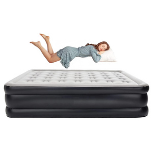 Airbed automatically inflates and deflates comfortable airbed with built-in pump suitable for bedroom office building outdoor