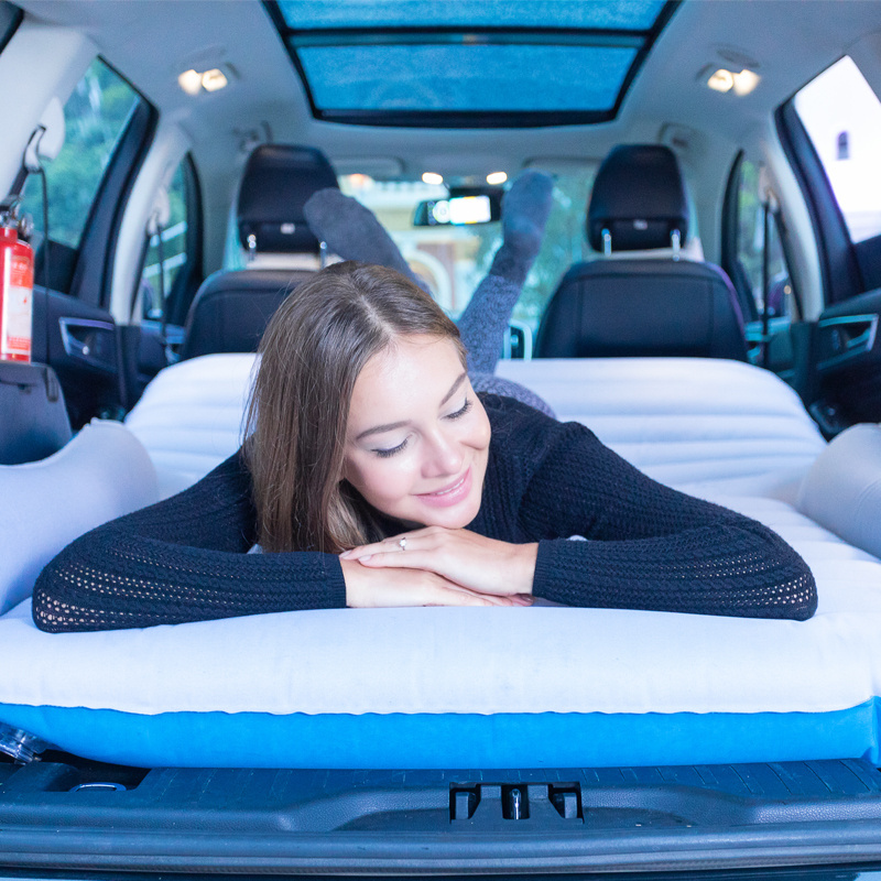 Car Air Inflatable Travel Mattress Bed Universal for Back Seat Multi Functional Sofa Pillow Outdoor Camping Mat Cushion In Stock