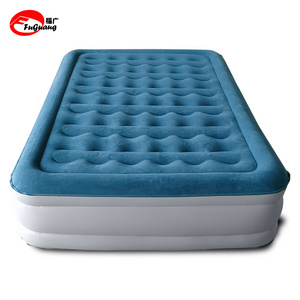 Portable Inflatable  Bed airbed futon mattresses with internal electric pump wool fabric flocking top suitable for outdoor