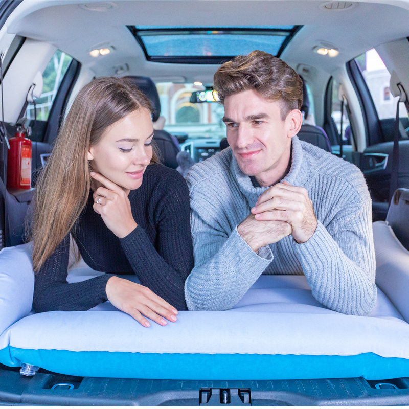 Car Air Inflatable Travel Mattress Bed Universal for Back Seat Multi Functional Sofa Pillow Outdoor Camping Mat Cushion In Stock