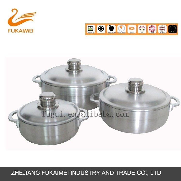 Aluminum Caldero Polished Cooking Pot 20-42CM Cooking Pot With Aluminum Lid Panama Hot Sell Kitchenware