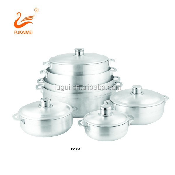 Aluminum Caldero Polished Cooking Pot 20-42CM Cooking Pot With Aluminum Lid Panama Hot Sell Kitchenware