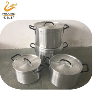 4pcs large aluminum cooking pot for african market/high quality and cheap aluminum cookware set