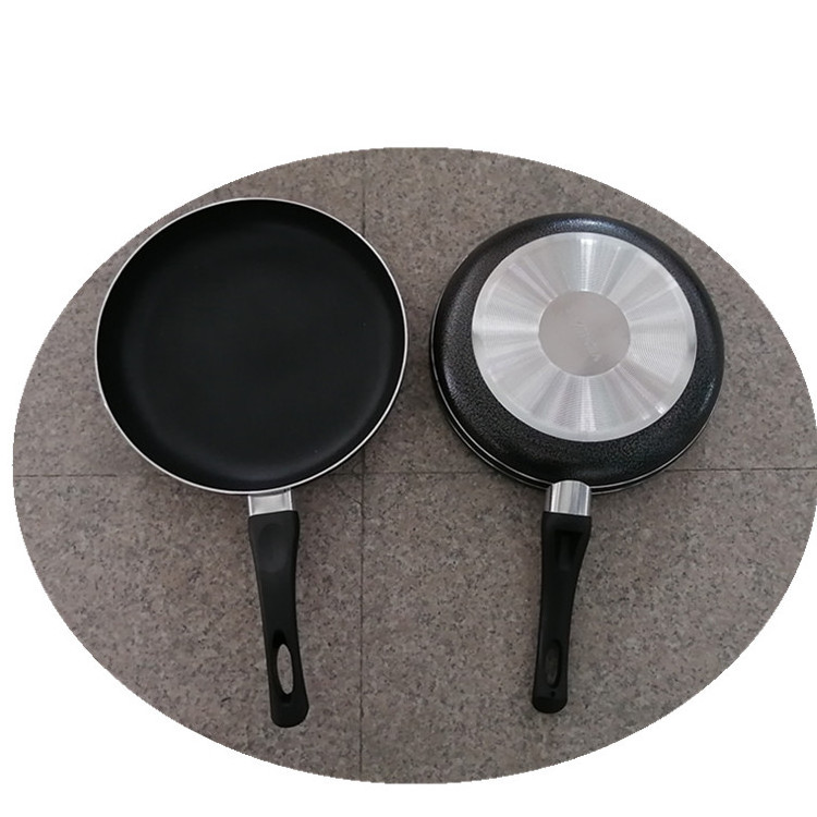 Black Powder Coating Aluminum Non Stick Fry Pan Cheap Sell Press Non Stick Coating Frying Pan