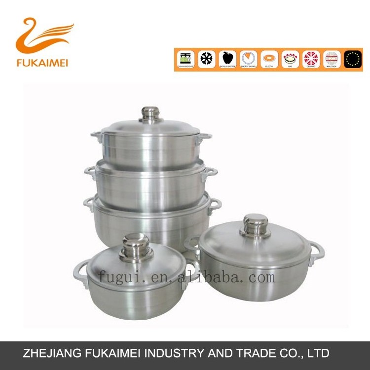 Aluminum Caldero Polished Cooking Pot 20-42CM Cooking Pot With Aluminum Lid Panama Hot Sell Kitchenware