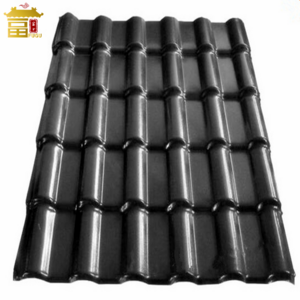 APVC Spanish Plastic  Synthetic Roofing Sheets PVC Spanish Roof Tile Anti-corrosion Bamboo Shape  Shingle