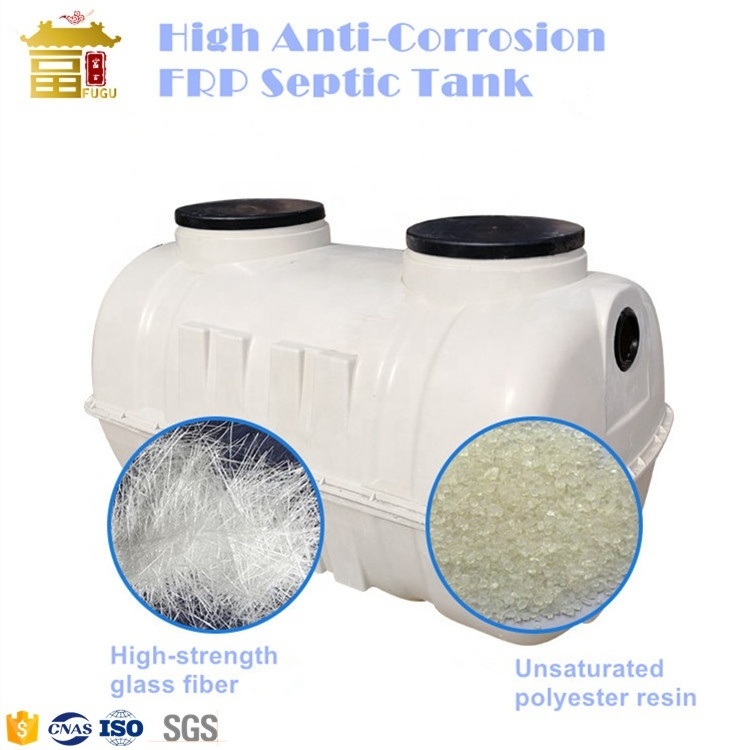 Sewage Water Treatment Plant Fiberglass FRP Septic Tank