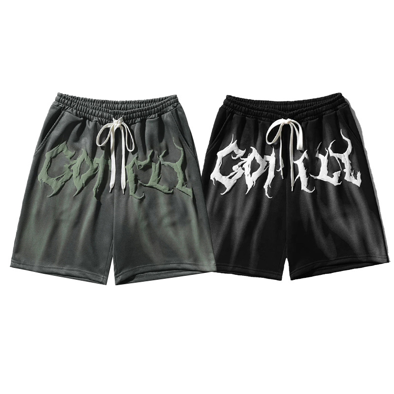 Custom High Quality Baggy Plain Shorts Men 100% Cotton Basketball Gym Sweat Shorts