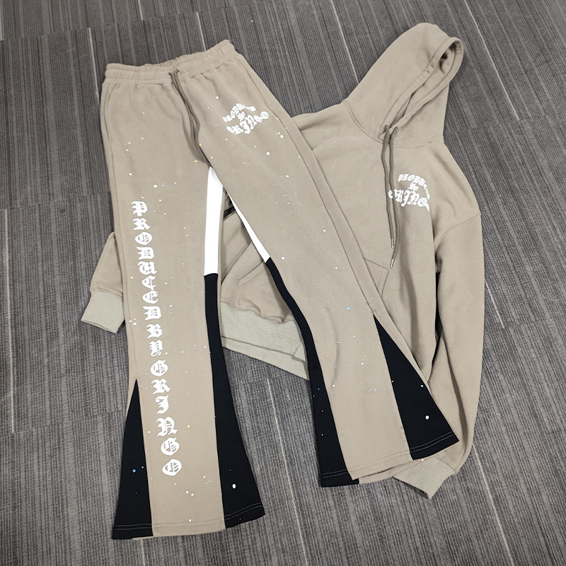 urban clothing teen tracksuits men streetwear heavy cotton sweatsuit high quality sweat suits unisex