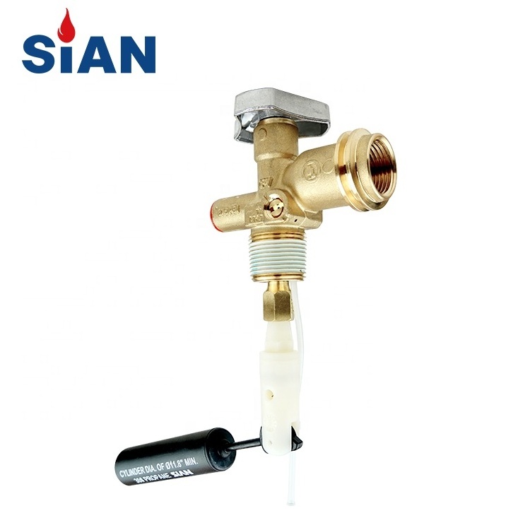 SiAN Long Life Brass American Market LPG OPD Valve 30LBS QCC Propane Tank Valves Certificated Kitchen Control POL Valve