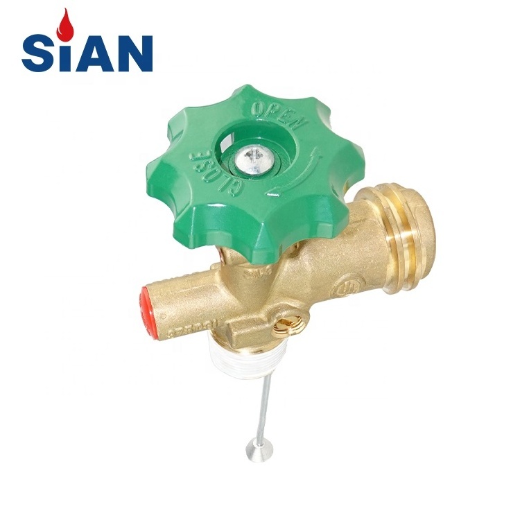 SiAN Brass Safety Handwheel LPG Cylinder LCC27 Valve QCC Connect Propane Tank Valves Certificated For Australia Market