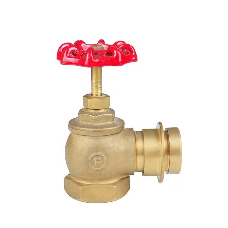 SiAN Factory Price 1.5 inch Landing Valve Brass Hydrant Valve Fire Hydrant Equipment Fire Hose Box Water Control Valve