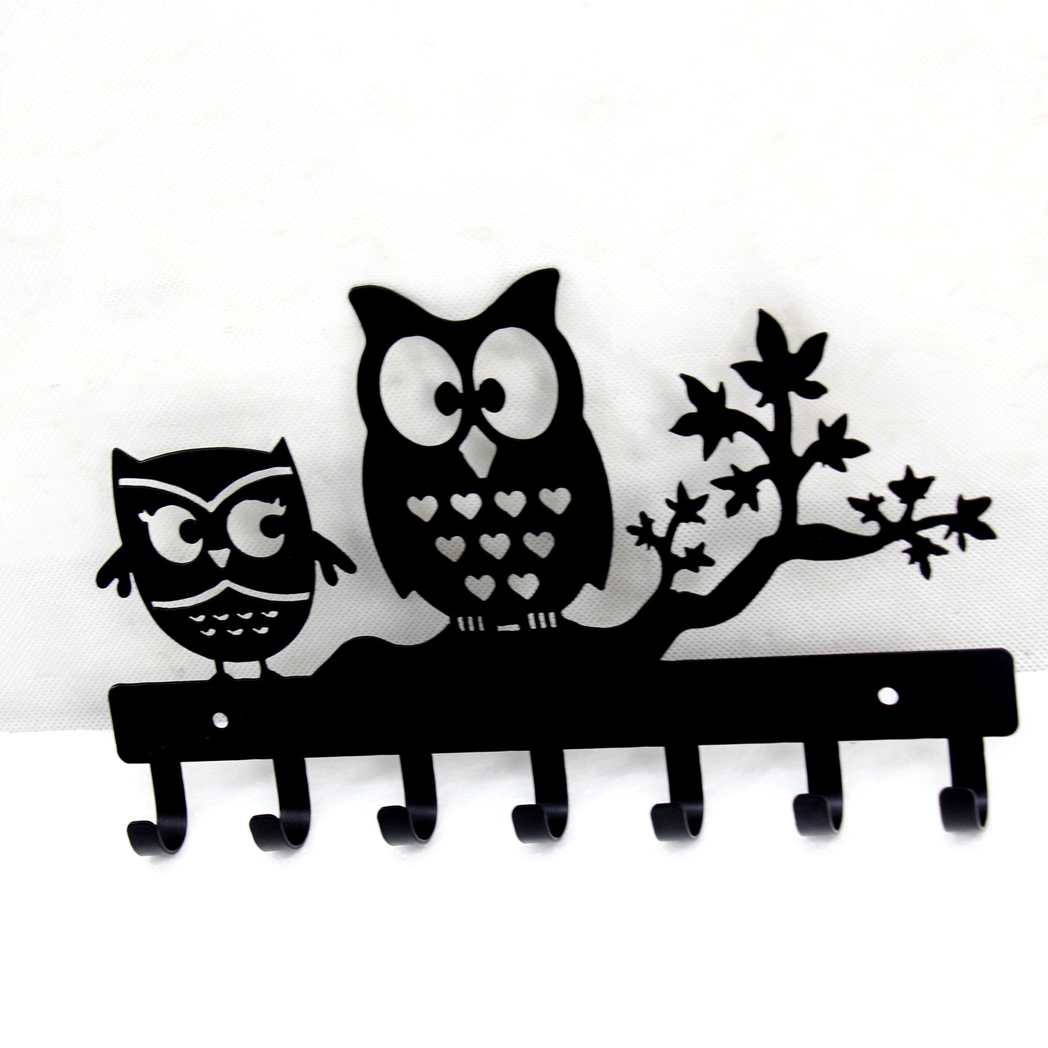 Custom Cute Owl Metal Key Holder Leash Hanger Metal Key Hanger