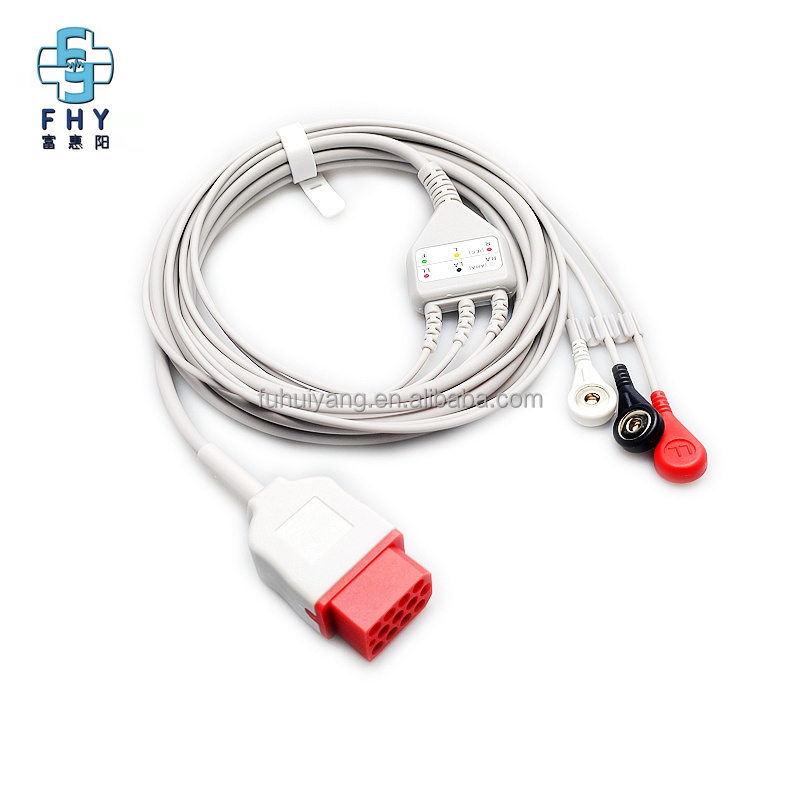 Compatible for Bionet BM3 BM5 BM7 ecg cable12pin