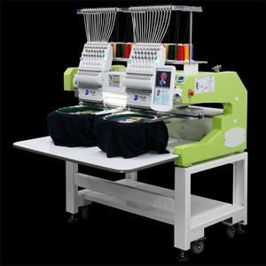 Automatic 2 Heads Embroidery Machine Caps shirts 12 15 Needles Two Heads Computerized Embroidery Machine Price