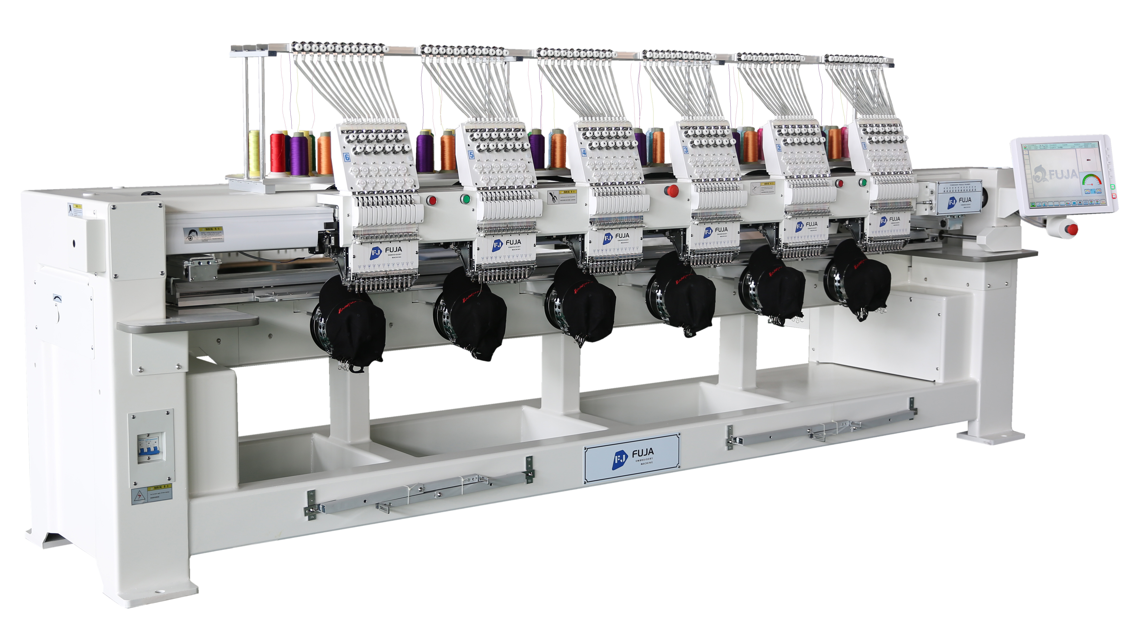 Multi Head Computerized Automatic 9/12/15 needle 6 head embroidery machine