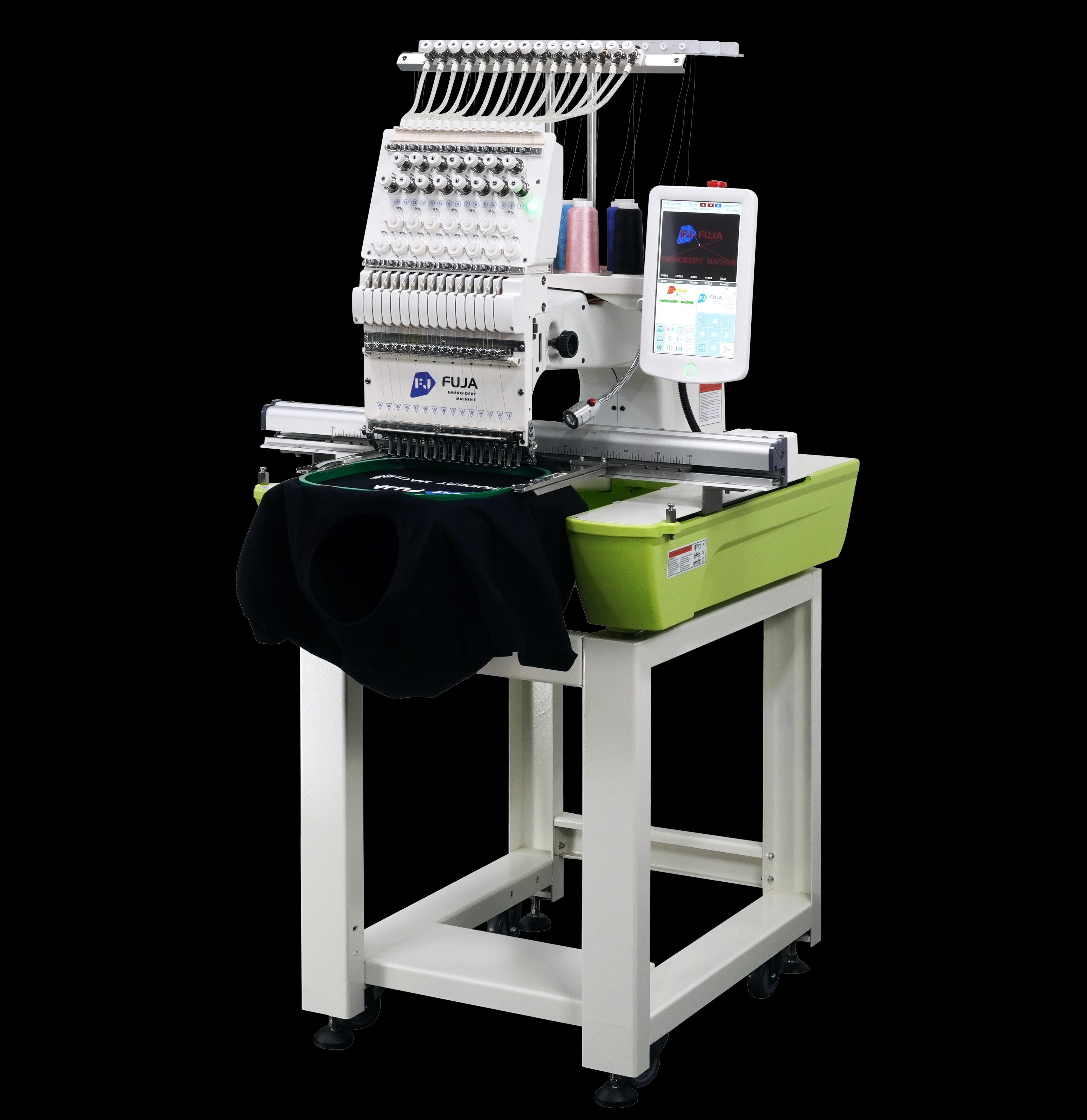 Single Head 12 or 15 Needles High Efficiency Tajima Computerized Hat T-shirt Embroidery Machine Price