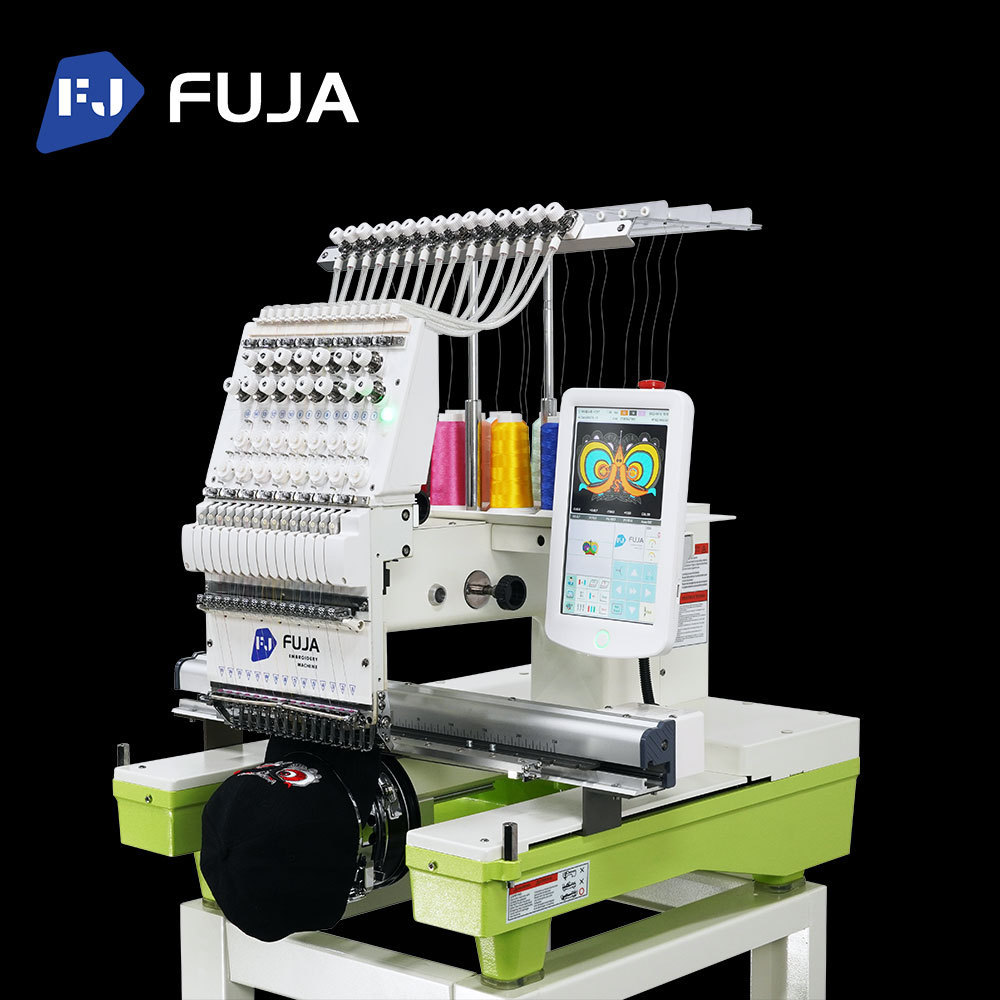 FUJA Single Head Embroidery Machine Multi Needles High Speed Automatic Computerized Embroidery Machine 1 Head with prices