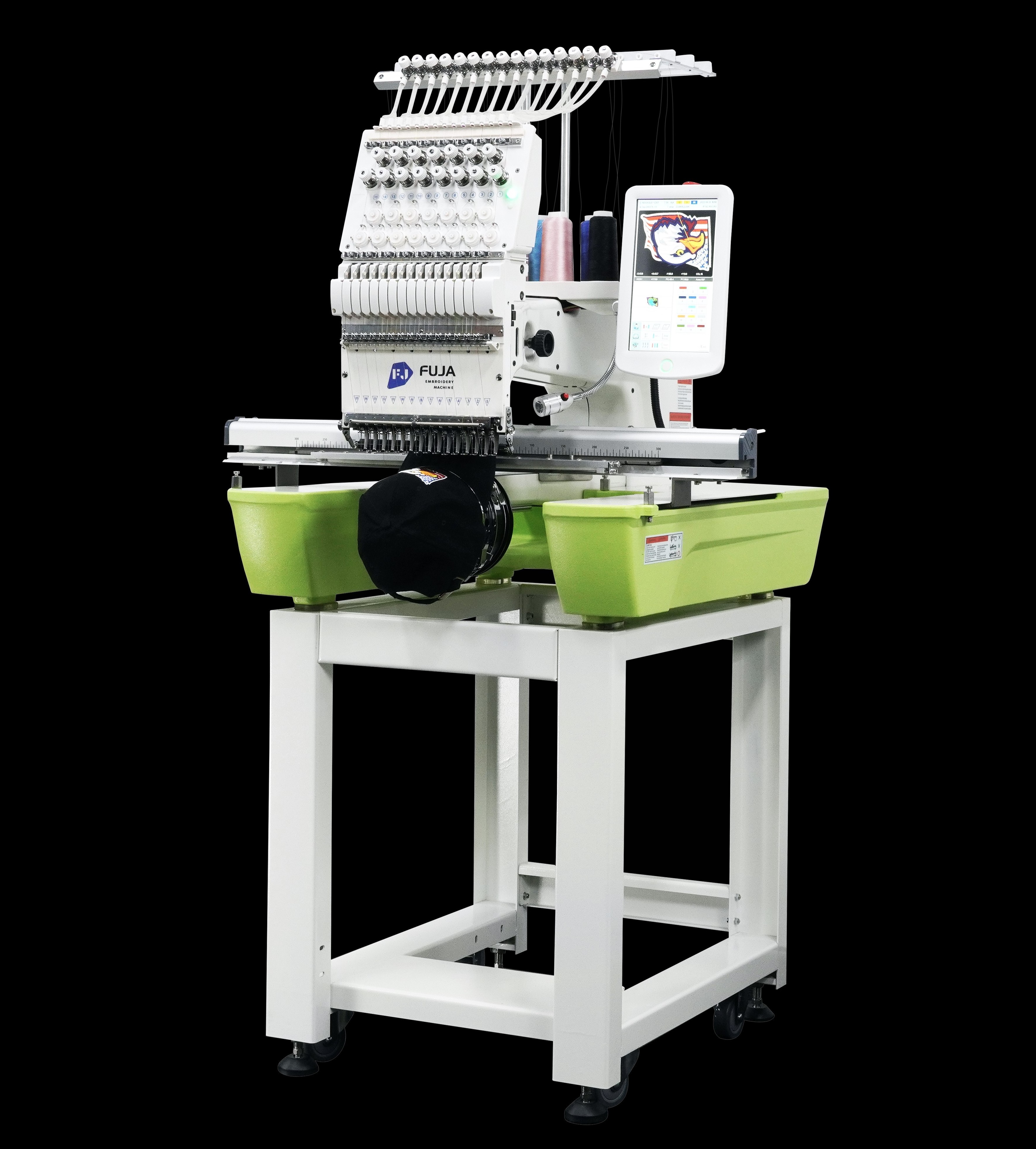 Single Head 12 or 15 Needles High Efficiency Tajima Computerized Hat T-shirt Embroidery Machine Price