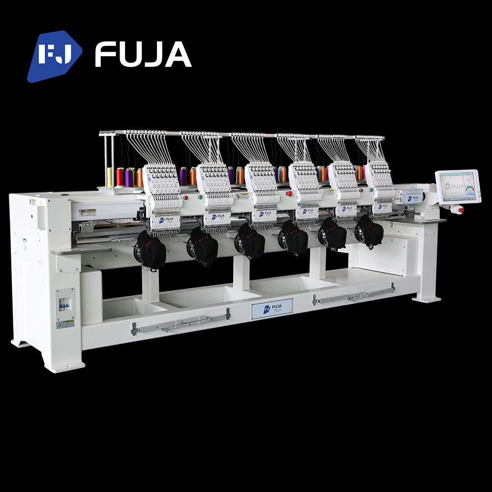 Multi Head Computerized Automatic 9/12/15 needle 6 head embroidery machine