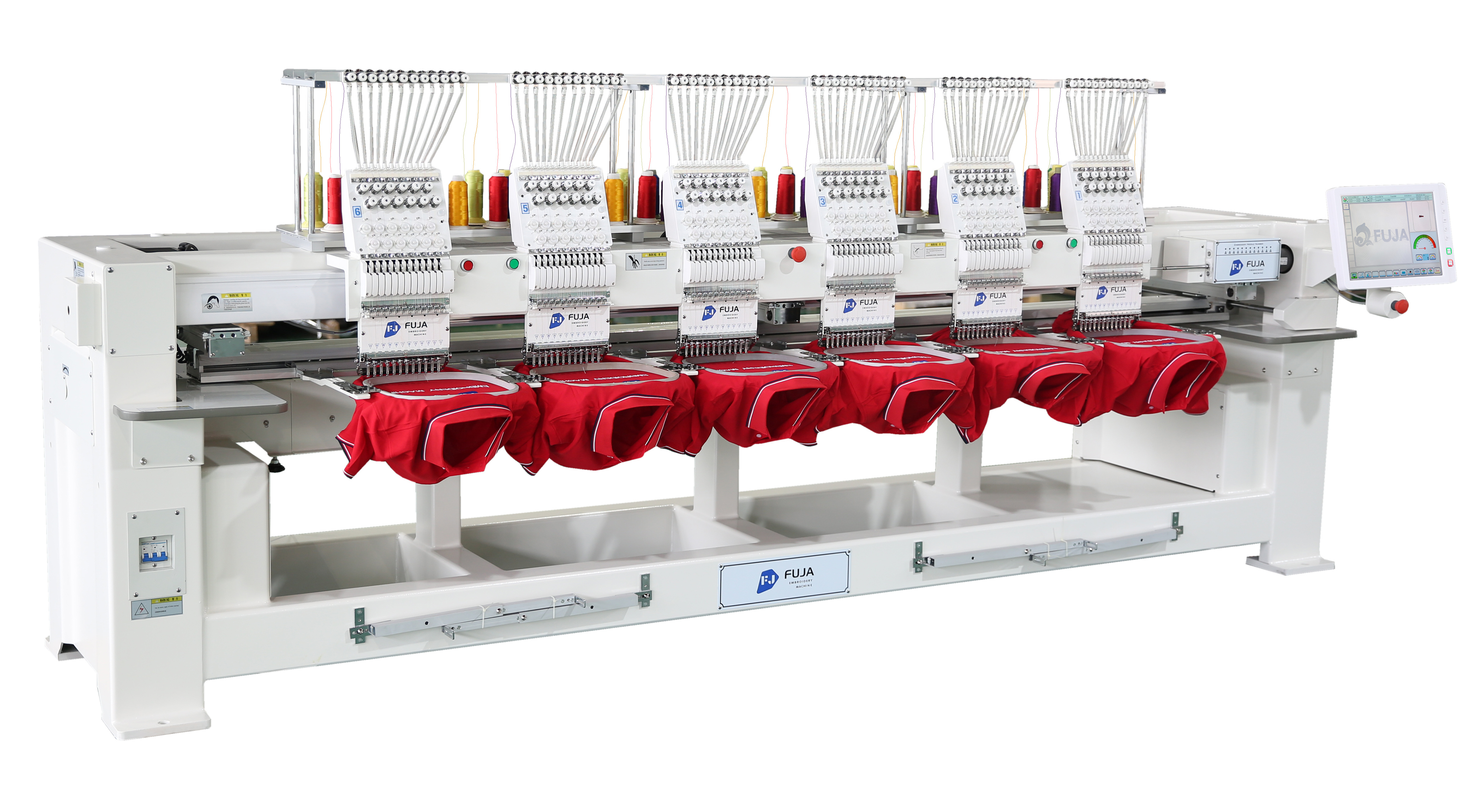 Multi Head Computerized Automatic 9/12/15 needle 6 head embroidery machine