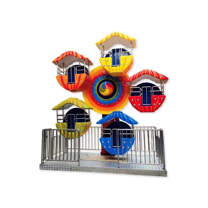 Manufacturer Plant Equipment Amusement Rides Children playground Miniature Small Mini Tiger Ferris Wheel For Kid Kiddie Carnival