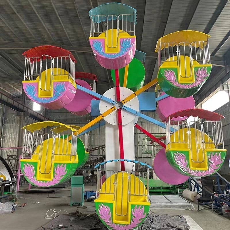 Manufacturer Plant Equipment Amusement Rides Children playground Miniature Small Mini Tiger Ferris Wheel For Kid Kiddie Carnival