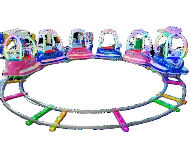 Kiddie amusement ride  train toy mini train track electric on track train set for sale