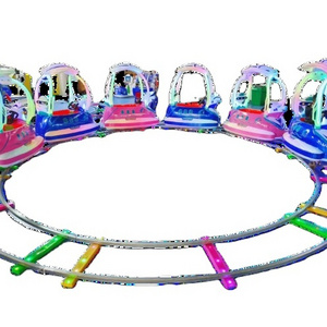 Kiddie amusement ride  train toy mini train track electric on track train set for sale