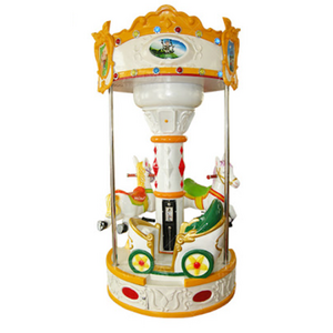 Indoor child park electric horse ride fairground merry go round 3 seats carousel for sale