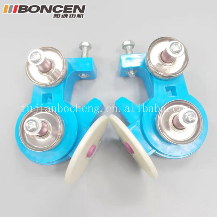 Warping Machine Spare Parts textile knitting Ceramic three ring Yarn pass Tensioner 90 degrees Hydraulic tensioner tension